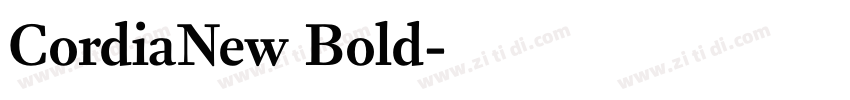 CordiaNew Bold字体转换
